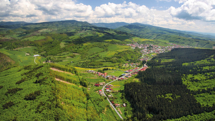 Das Dorf Hrochoť-1