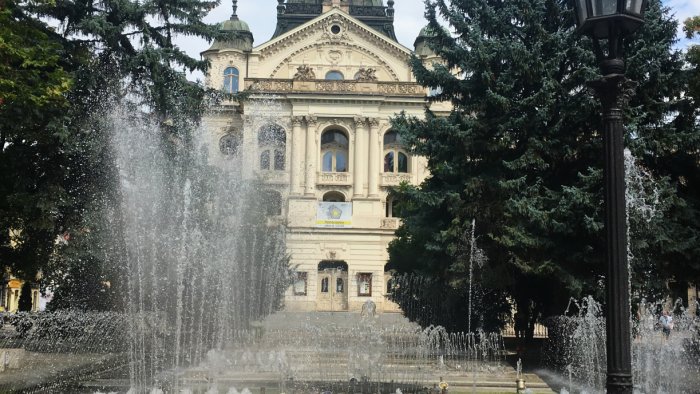 Singing fountain and carillon in Košice-4