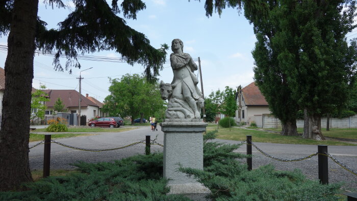 Statue des hl. Vendelína - Jánovce-2
