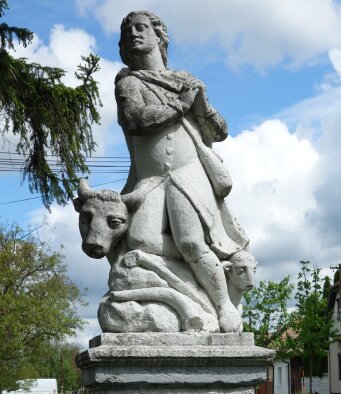 Statue des hl. Vendelína - Jánovce-3