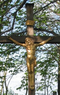 Dřevěný kříž na hřbitově - Velké Úlany, Hajmáš-2