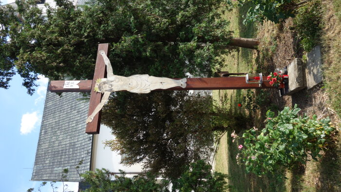Cross by the church - Hrnčiarovce nad Parnou-7