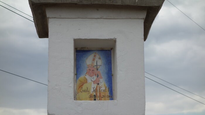 Božie muky s obrázkom sv. Jána Pavla II. - Križovany nad Dudváhom-2