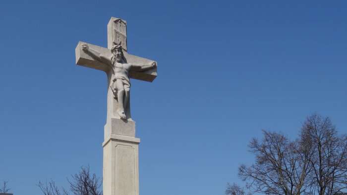 Cross in the cemetery - Cífer, part of Jarná-1