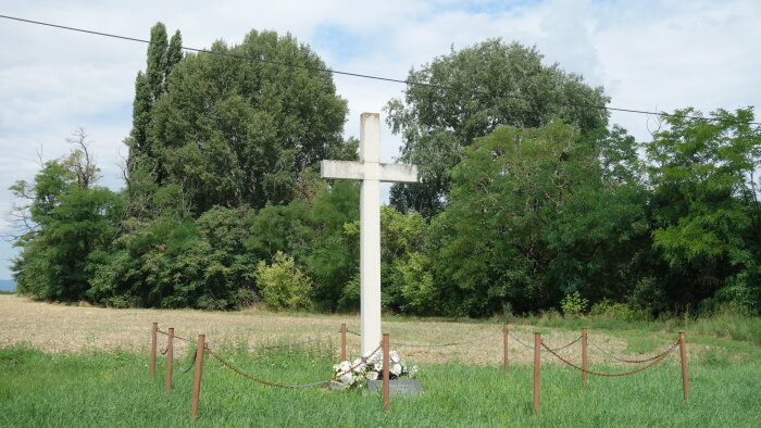 Cross in the cholera cemetery - Chataj-3
